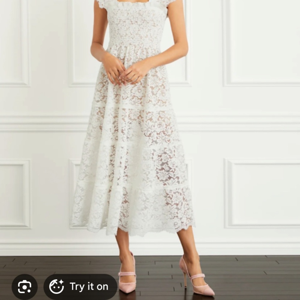 Hill House Ellie Nap Dress - White Lace